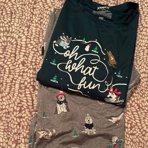 Oh What Fun Graphic Pajama Set